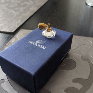 Swarovski Clear Crystal Ring with Gold Accent